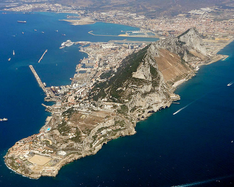 Vista aérea de Gibraltar